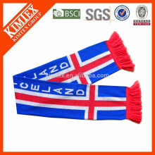Embroidery Jacquard Stripe Pattern Style knitted scarf